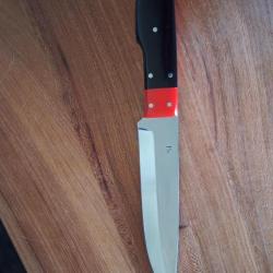 Couteau du coutelier G&eacute;rard Masse , lame de 17,5 CMS manche en micarta