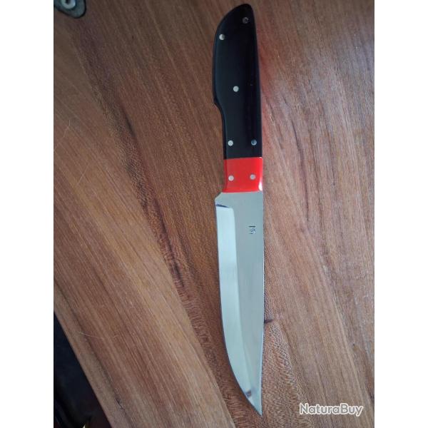 Couteau du coutelier G�rard Masse , lame de 17,5 CMS manche en micarta