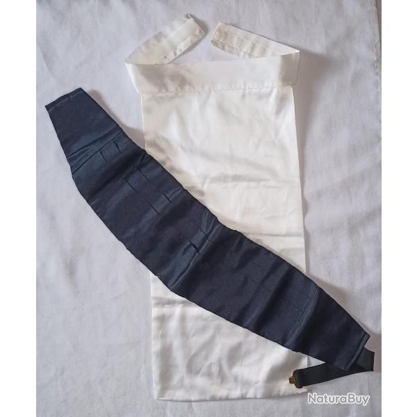 Ceinture tradition et foulard d'arme Train vintage soie