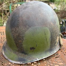 Casque parachutiste US camoufl&eacute; 509 517th Provence Dragoon ww2