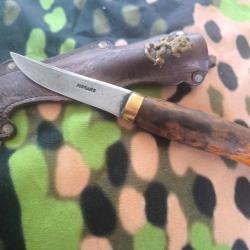 Puukko de collection - fourreau marqu&eacute; 44-guerre de continuation russo-finlandaise