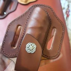 &Eacute;tui cuir pour gros couteau thiers