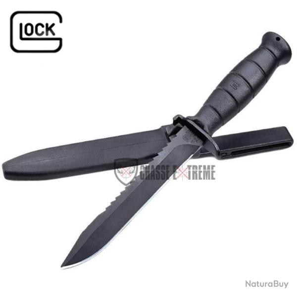 Couteau GLOCK FM81 Noir avec Scie 16,5 cm
