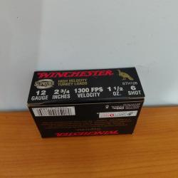 10 CARTOUCHES WINCHESTER SUPREME DOUBLE X TURKEY,12/70, 42G, N&deg; 6