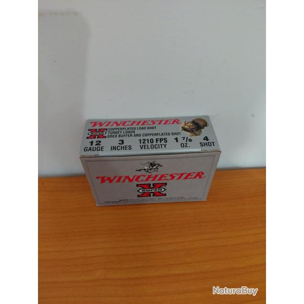 10 CARTOUCHES WINCHESTER SUPER X TURKEY,12/76, 53G, N� 4