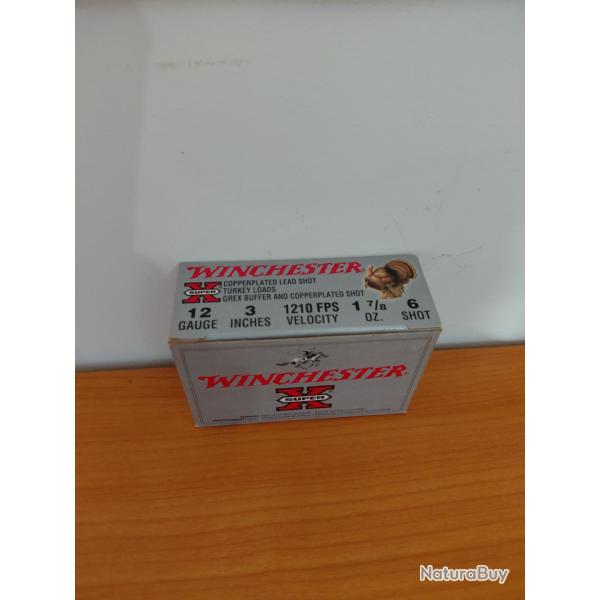 10 CARTOUCHES WINCHESTER SUPER X TURKEY,12/76, 53G, N� 6