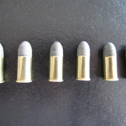UN LOT DE 6 BALLES CALIBRE 380 BULLDOG POUDRE NOIRE
