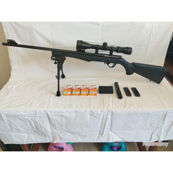 ROSSI 8122 22LR + lunette 3-9 x 40HD + mod�rateur de son....voir plus....