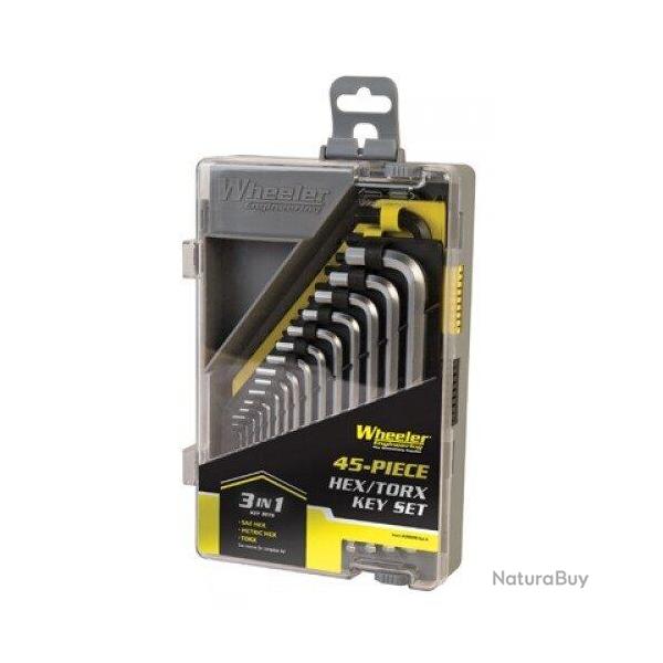 Sae/metric/hex/torx KEY SET Outils, 45 PC