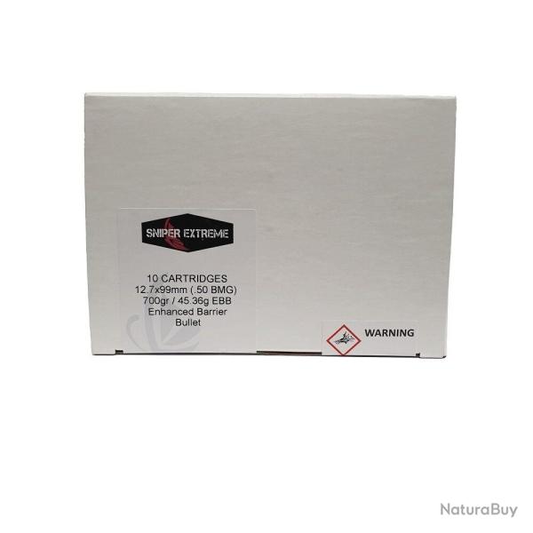 Boite de 10 Cartouches EPA 12,7x99 (.50BMG) EBB 700grs