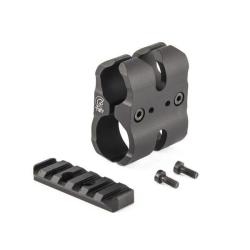 Tactical Barrel Clamp Toni System +1 Picatinny Rail Noir