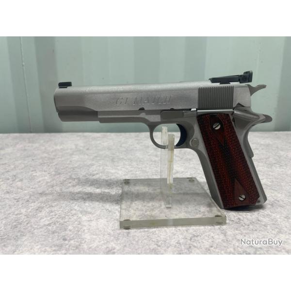 Pistolet COLT 1911 GI MATCH Stainless cal 45acp cat B1