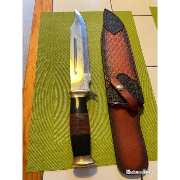 Grand Couteau Bowie en �tui cuir