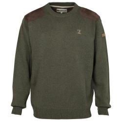 DESTOCKAGE ! Pull De Chasse Percussion Col Rond Broderie Percussion