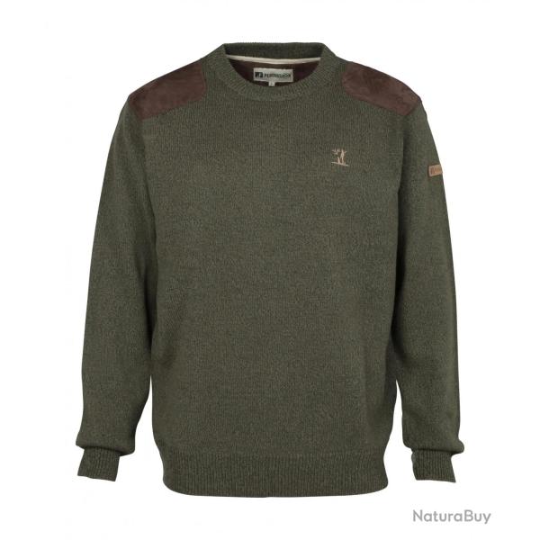 DESTOCKAGE ! Pull De Chasse Percussion Col Rond Broderie Percussion