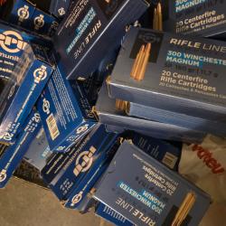 Douilles de 300win Mag de marque PPU qui ont &eacute;t&eacute; utilis&eacute;es une fois