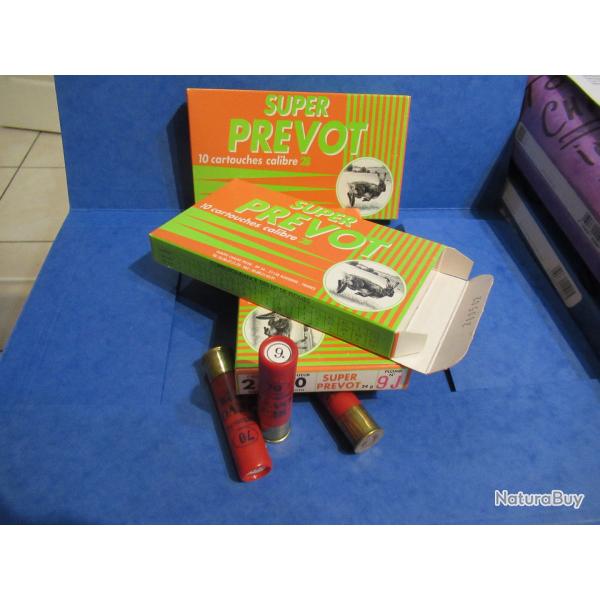 30 cartouches cal 28 PREVOT en 24 gr  BJ N� 9 LIVRAISON OFFERTE