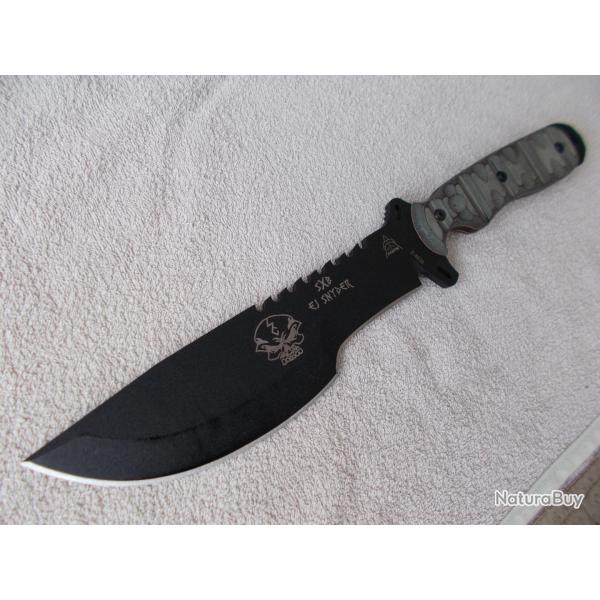 COUTEAU TOPS SKULLCRUSHER SXB10/TRACKER/ACIER 1095/BUSHCRAFT/SURVIE/OUTDOOR/CHASSE/USA