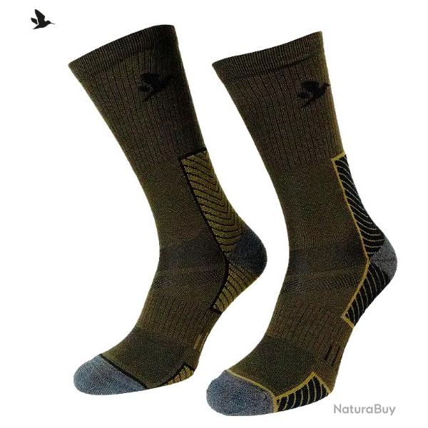 Lot de 2 paires de Chaussettes Field Merino Seeland Taille 35-38
