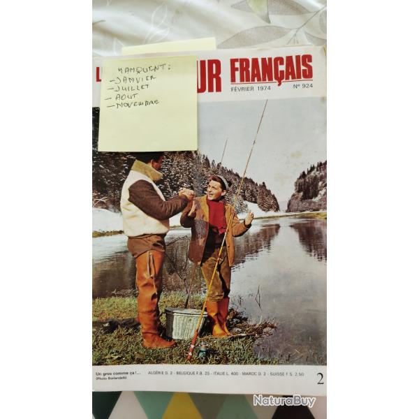 8 revues chasseur francais 1974