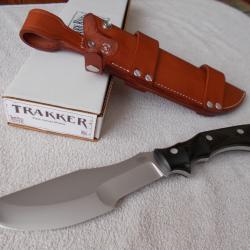COUTEAU BARK RIVER TRAKKER/ACIER OUTILS A2/RARE/BUSHCRAFT/SURVIE/OUTDOOR/CHASSE/USA