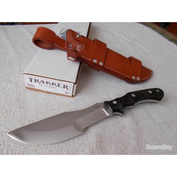 COUTEAU BARK RIVER TRAKKER/ACIER OUTILS A2/RARE/BUSHCRAFT/SURVIE/OUTDOOR/CHASSE/USA