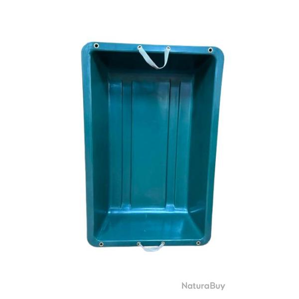 Bac � gibier plastique vert avec anse 90x60x20