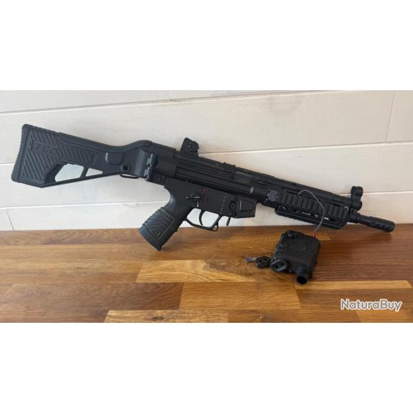 R�plique Airsoft AEG - ICS CES-P (S�rie MP5 avec crosse tactique et rails) d'occasion