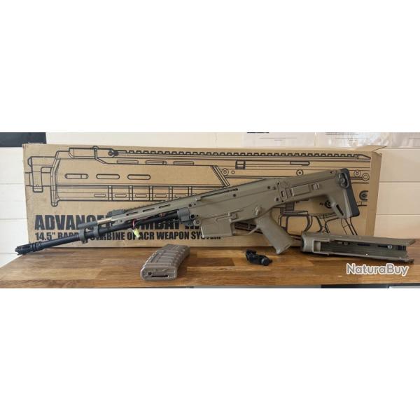 R�plique Airsoft AEG - ACR (Advanced Combat Rifle) / Version Carabine Tan d'occasion