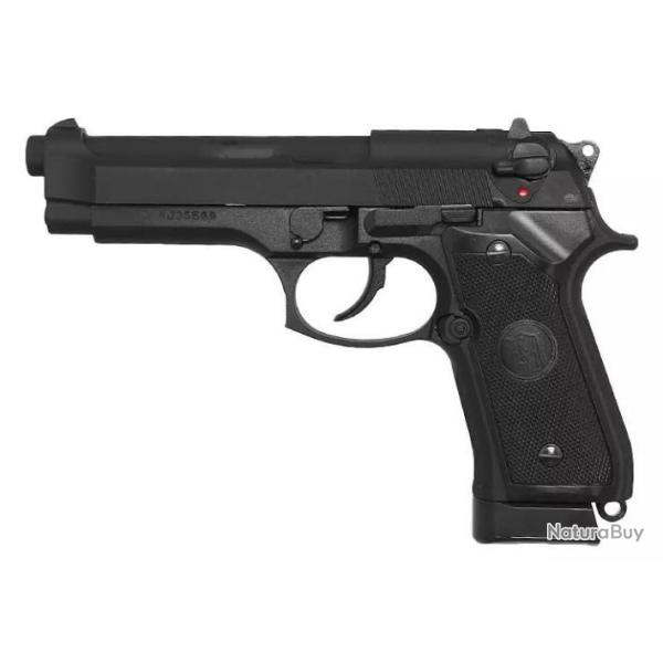 PISTOLET 6MM KJM9 VE C02 METAL NOIR - AIRSOFT