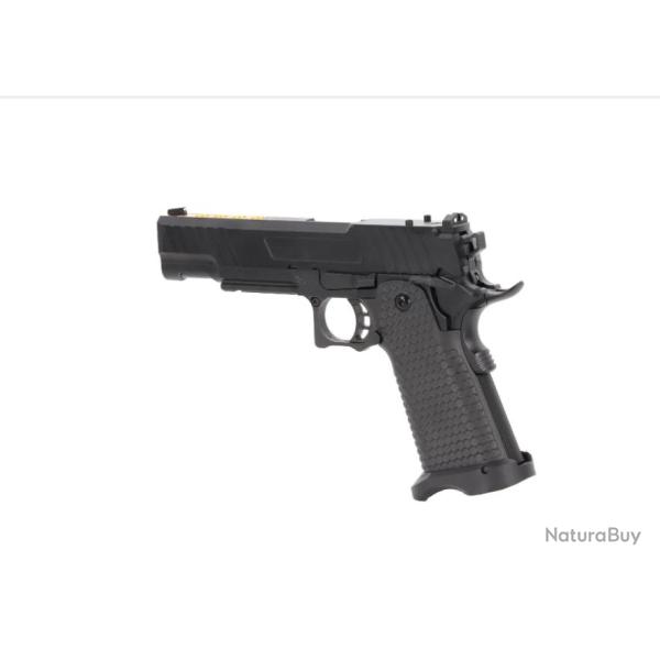 PISTOLET 6MM SA-VGP19 VAPOR OPTIC READY BLACK AND GOLD - AIRSOFT