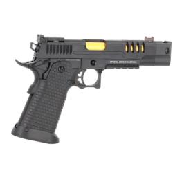 PISTOLET 6MM SA-VGP23 VAPOR OPTIC READY BLACK AND GOLD - AIRSOFT