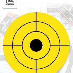 CIBLES GLOCK 44 JAUNE PAQUET DE 25