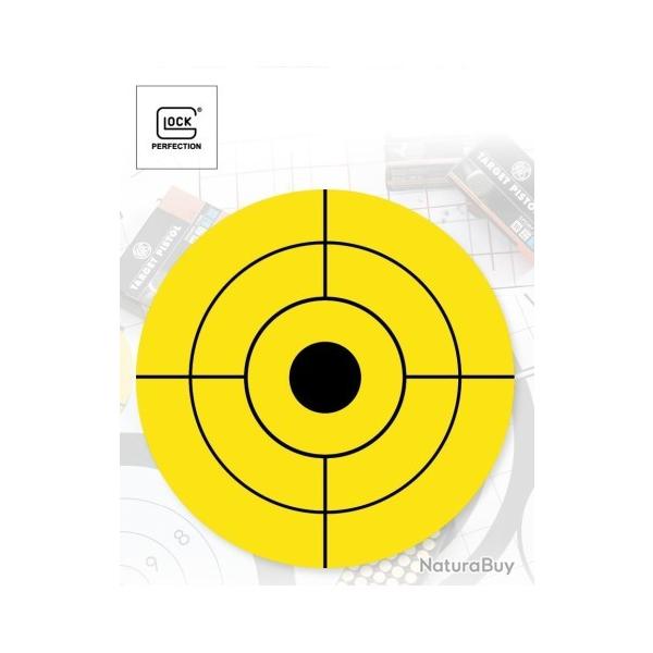 CIBLES GLOCK 44 JAUNE PAQUET DE 25