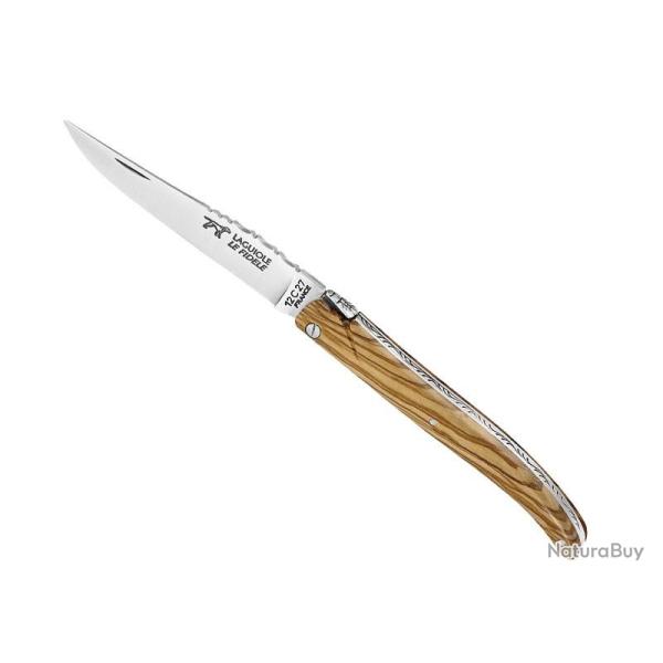 COUTEAULE LAGUIOLE LE FIDELE PLEIN MANCHE OLIVIER 12CM INOX