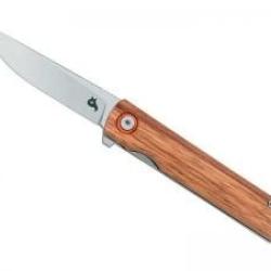 COUTEAU BLACK FOX spear zebrano