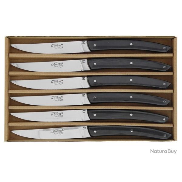 COFFRET 6 COUTEAUX LE THIERS BJB noir