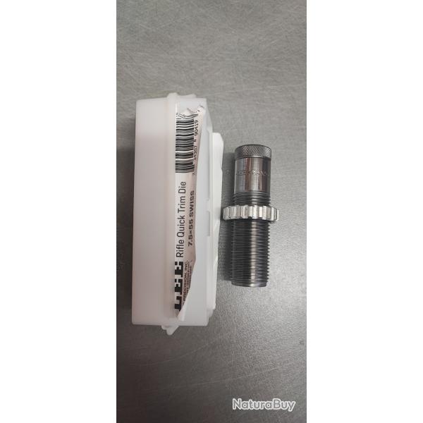 Outil pour raccourcisseur de douilles LEE / Quick Trim Die - Calibre 7,5x55 Suisse #90419