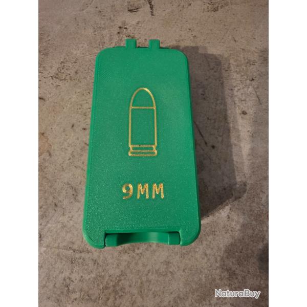 Boite compacte de 50 munitions de calibre 9mm divers coloris