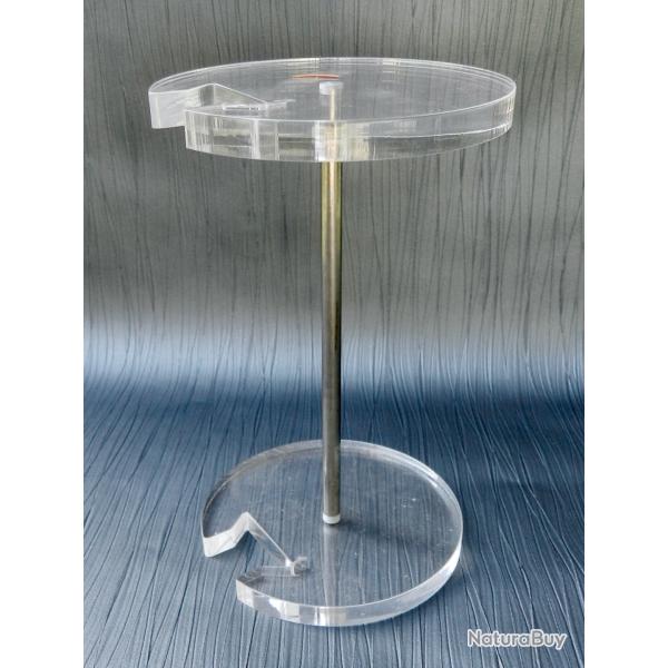 Pr�sentoir : pied support en cristal acrylique - Sp�cial couteaux et petits objets