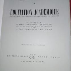 Equitation Acad&eacute;mique par le G&eacute;n&eacute;ral Decarpentry 1949