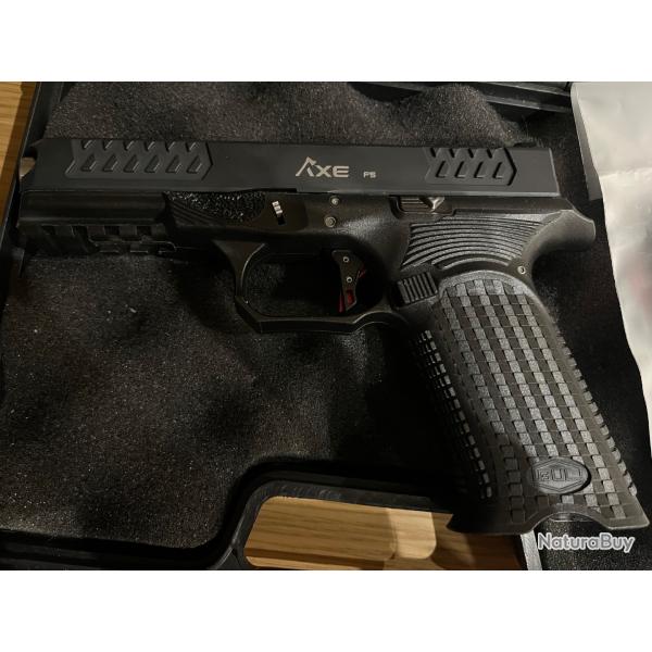 Pistolet BUL (Full Size) Axe Cleaver - 9mm ( 2 Chargeurs + 1 Chargeur Glock 17 neuf )