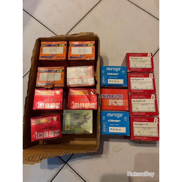 lot munition calibre 28