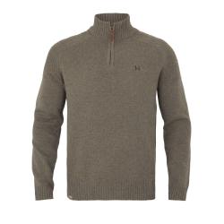 Pull H&auml;rkila Vincent Merino Half Zip Dark sand - Pull H&auml;rkila DS M