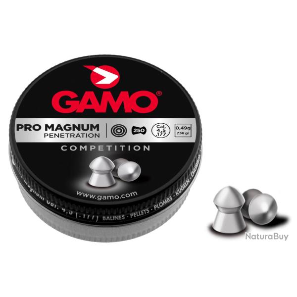 Plombs Pro Magnum t�te pointue cal. 4,5 mm - Gamo