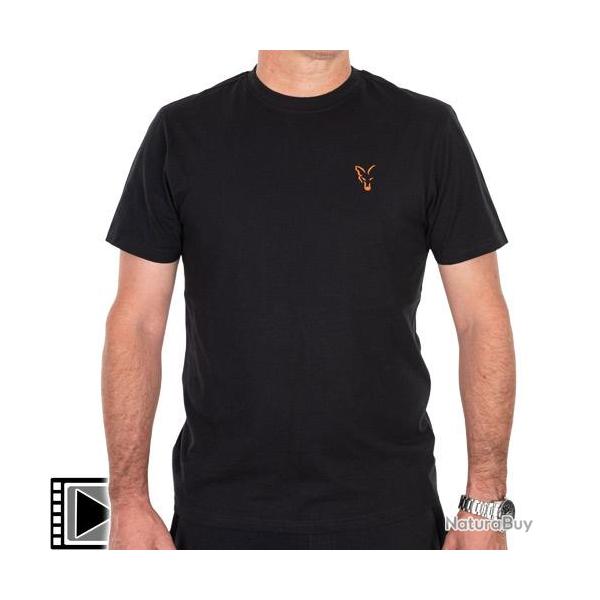 T-Shirt Fox Classic Black/Orange M