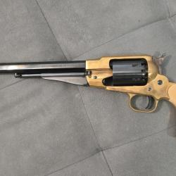 plaquettes de crosse pour Pietta remington 1858 en r&eacute;sine &eacute;poxy couleur os stri&eacute;es  revernies  !