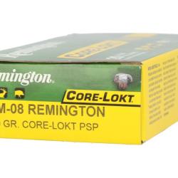 20 cartouches REMINGTON 7MM-08 REM 140GR Core-lokt Pointed Soft Point