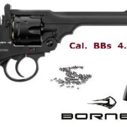 Revolver  Borner - r&eacute;plique Webley  / Cal 4.5 Bille Acier