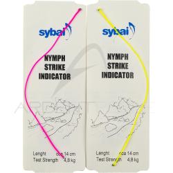 Indicateur de touche Nymph Strike Indicator SYBAI fluo jaune